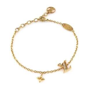 LOUIS VUITTON Gold Charm Bracelet
